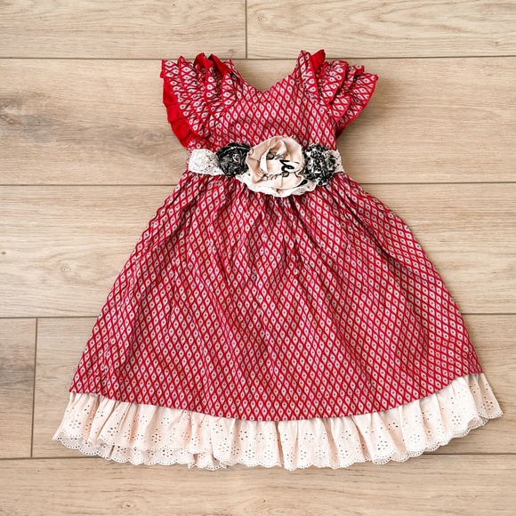 GIRLS PRETTY AND FESTIVE WINTER HOLIDAY CHRISTMAS CLOTHING BUNDLE 18-24M/2T - Picture 2 of 8